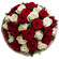 букет из красных и белых роз. Литва