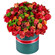 композиция из роз и хризантем в шляпной коробке. Литва