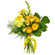 Желтый букет из роз и хризантем. Литва